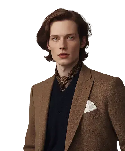Silk Scarf & Overcoat